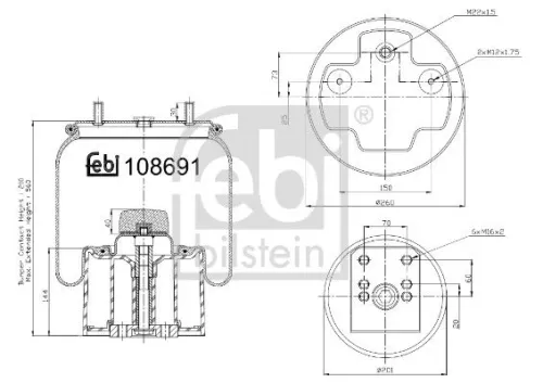 Bellow, air suspension