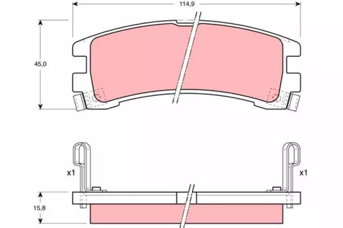 Brake Pad Set, disc brake
