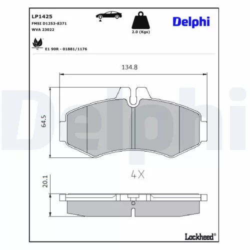 Brake Pad Set, disc brake