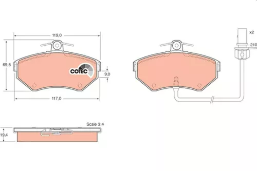 Brake Pad Set, disc brake
