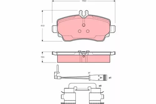 Brake Pad Set, disc brake