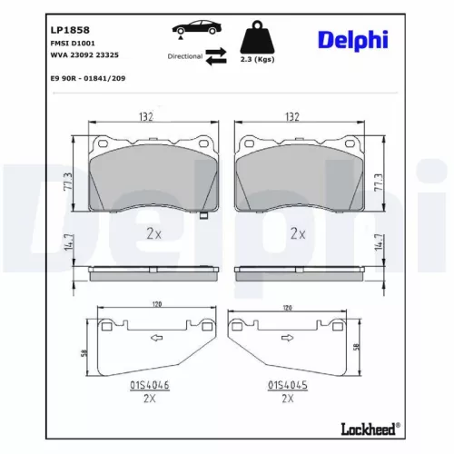 Brake Pad Set, disc brake
