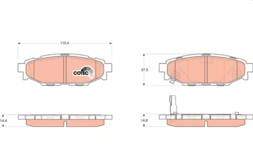 Brake Pad Set, disc brake
