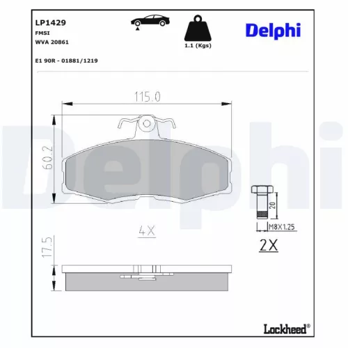 Brake Pad Set, disc brake