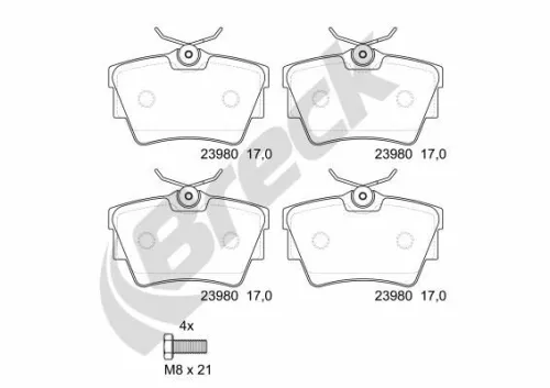 Brake Pad Set, disc brake