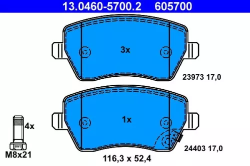 Brake Pad Set, disc brake