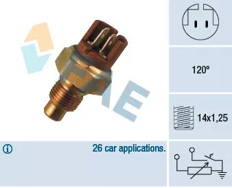 Sensor, coolant temperature