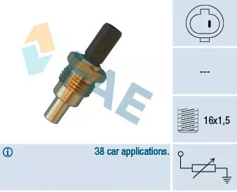 Sensor, coolant temperature