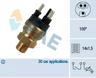 Sensor, coolant temperature