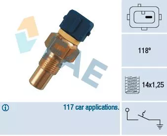 Temperature Switch, coolant warning lamp