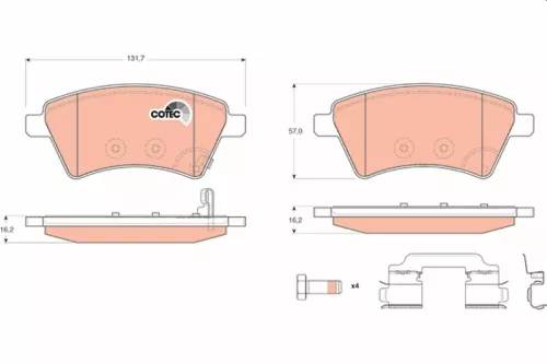 Brake Pad Set, disc brake
