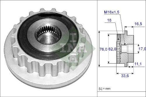Alternator Freewheel Clutch