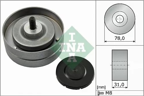 Deflection/Guide Pulley, V-ribbed belt