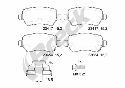 Brake Pad Set, disc brake