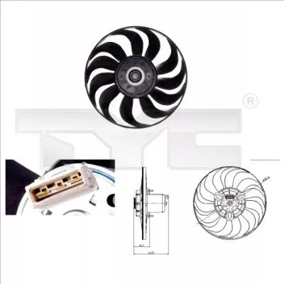 Fan, air conditioning condenser