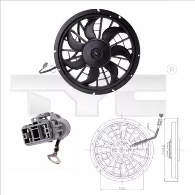 Fan, air conditioning condenser