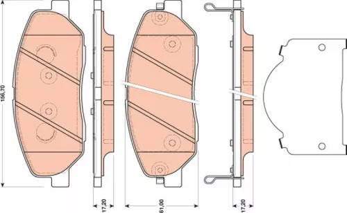 Brake Pad Set, disc brake