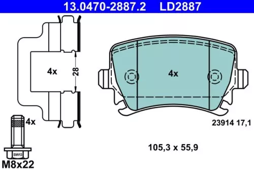 Brake Pad Set, disc brake
