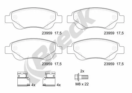 Brake Pad Set, disc brake