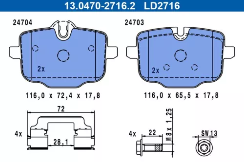 Brake Pad Set, disc brake