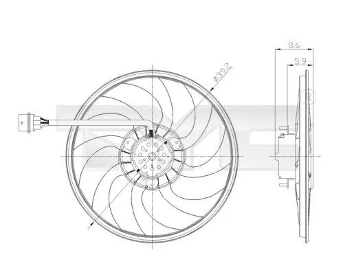 Fan, air conditioning condenser