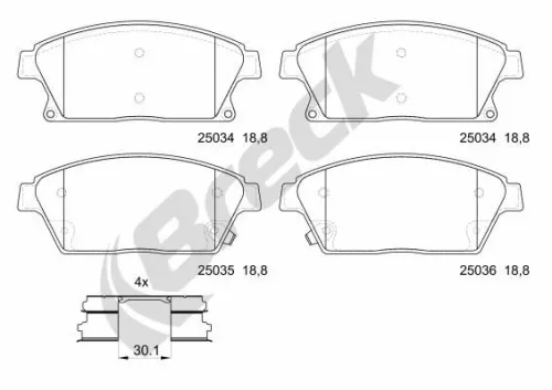 Brake Pad Set, disc brake