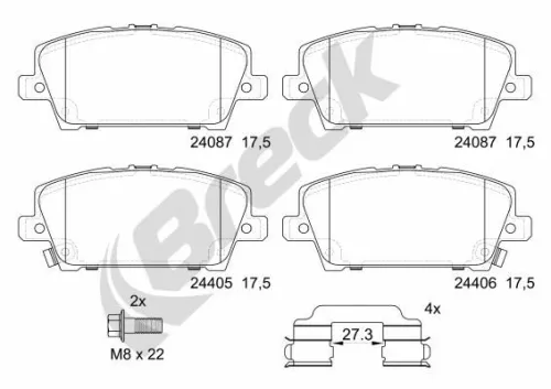 Brake Pad Set, disc brake