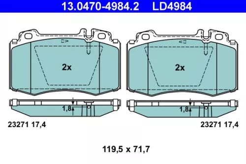 Brake Pad Set, disc brake