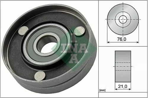 Deflection/Guide Pulley, V-ribbed belt