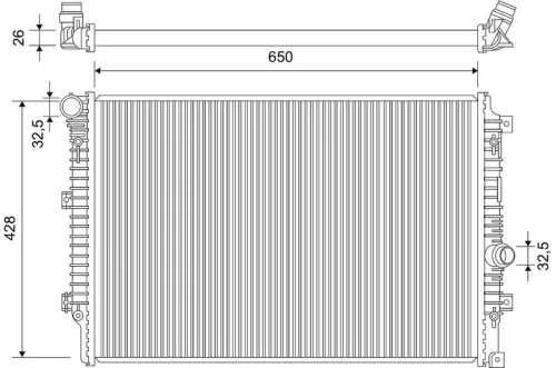 Radiator, engine cooling