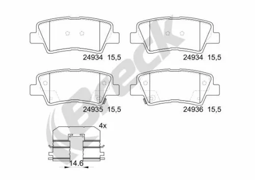 Brake Pad Set, disc brake