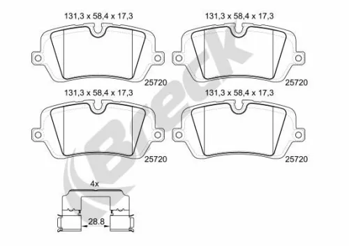 Brake Pad Set, disc brake