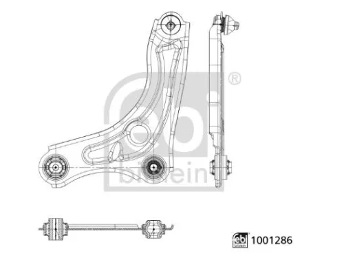 Control/Trailing Arm, wheel suspension