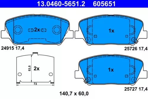 Brake Pad Set, disc brake