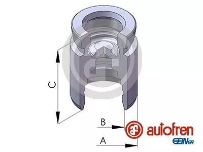 Piston, brake caliper