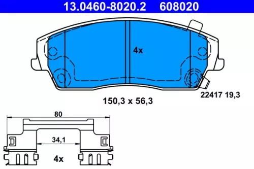 Brake Pad Set, disc brake