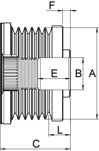 Alternator Freewheel Clutch