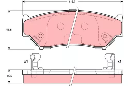 Brake Pad Set, disc brake