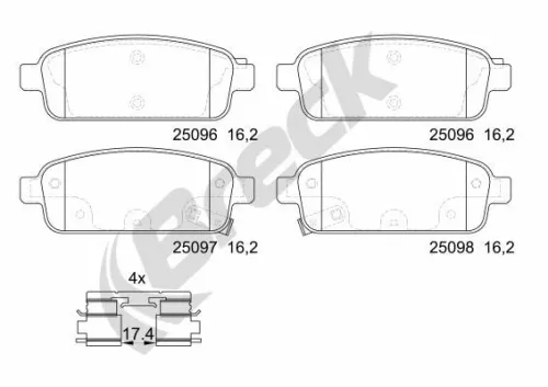 Brake Pad Set, disc brake