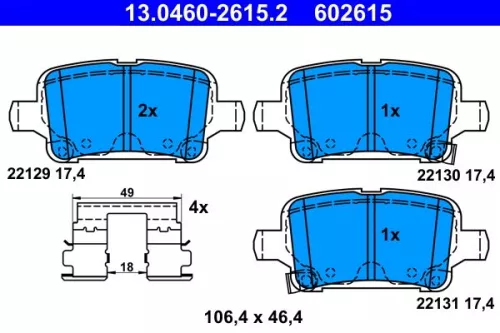 Brake Pad Set, disc brake