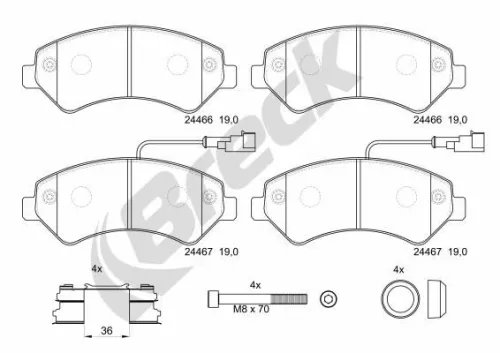 Brake Pad Set, disc brake