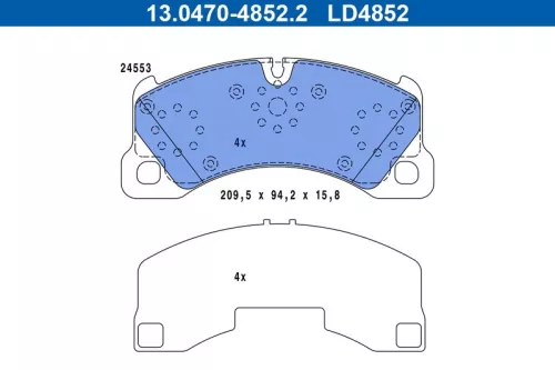 Brake Pad Set, disc brake