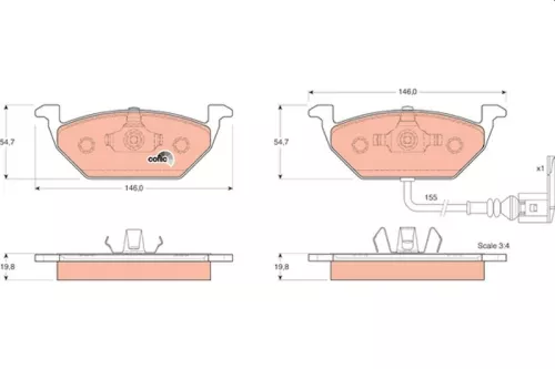 Brake Pad Set, disc brake