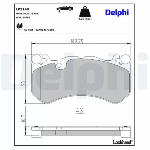 Brake Pad Set, disc brake