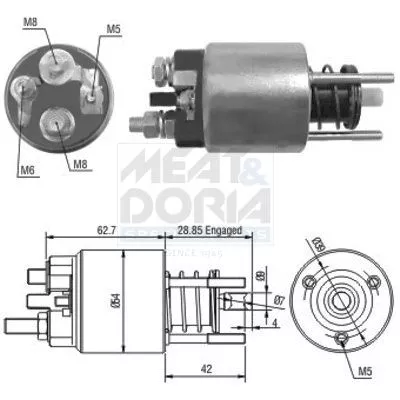 Solenoid Switch, starter