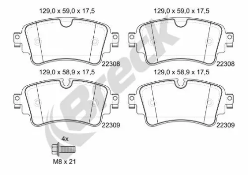 Brake Pad Set, disc brake