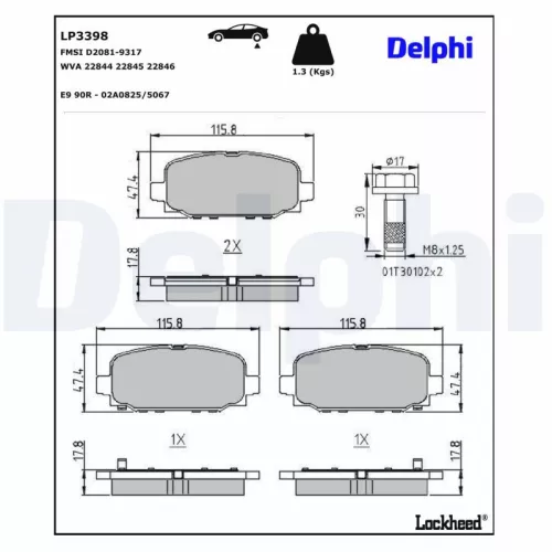 Brake Pad Set, disc brake