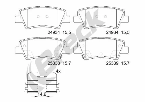 Brake Pad Set, disc brake