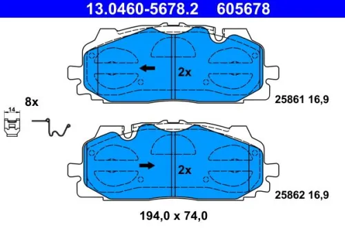 Brake Pad Set, disc brake