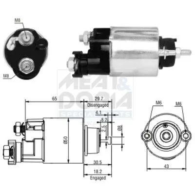 Solenoid Switch, starter
